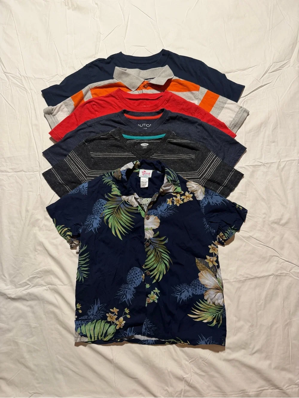 Boys Shirt Bundle Size 10/12 6p Nautica, Old Navy, Under Armour, Class Club